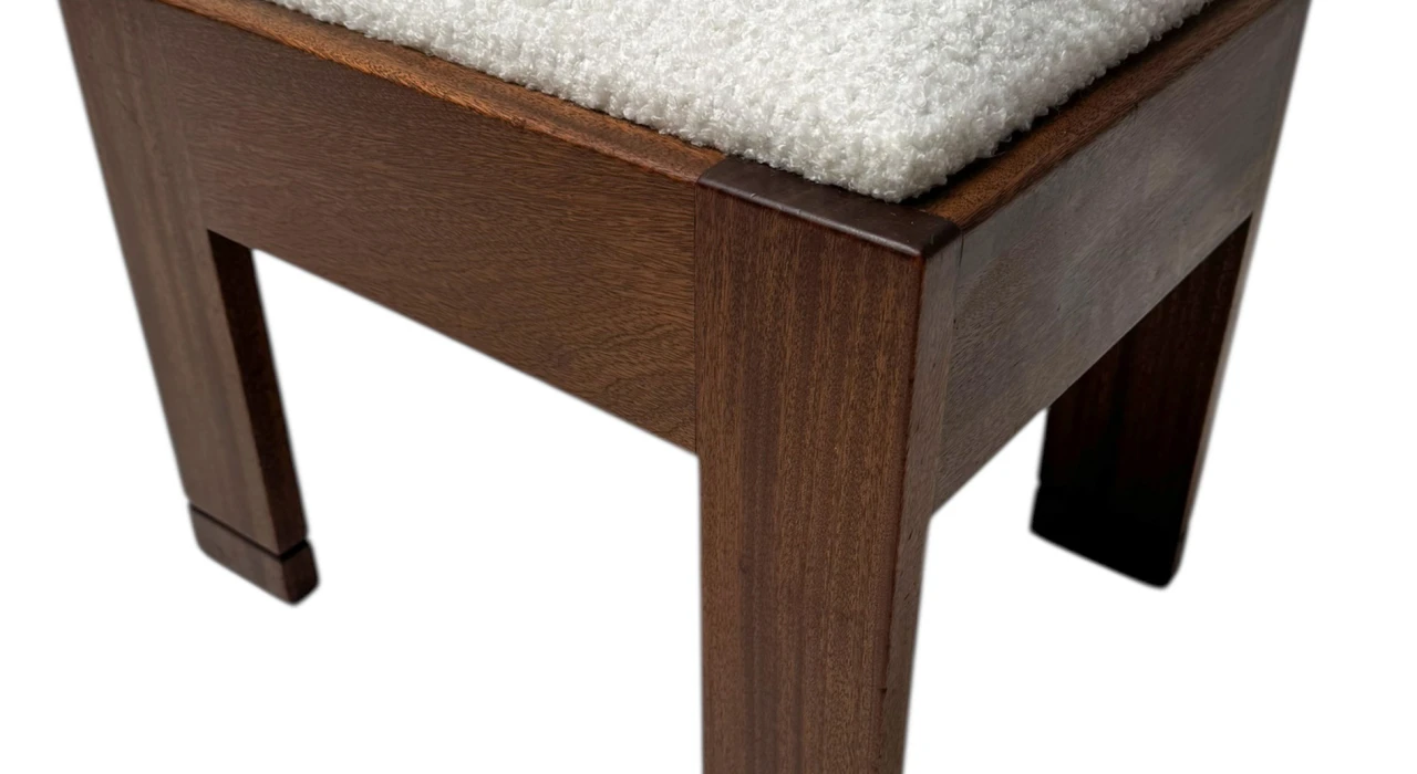 Art Deco Modernist Stool by J.A. Muntendam for L.O.V. Oosterbeek, 1920s